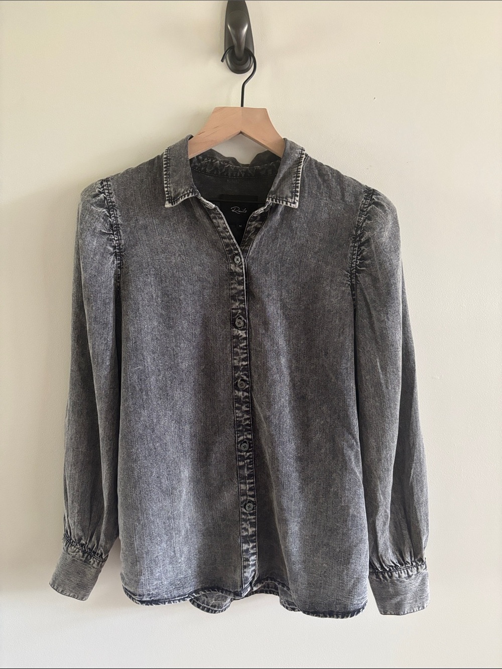 Rails• Angelica Black Acid Washed Shirt